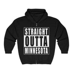 Straight Outta Minnesota Zip Hooded Sweatshirt
