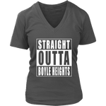 Straight Outta Boyle Heights Womens V- Neck