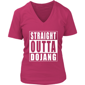 Straight Outta Dojang Womens V-Neck