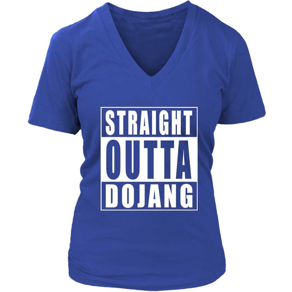 Straight Outta Dojang Womens V-Neck