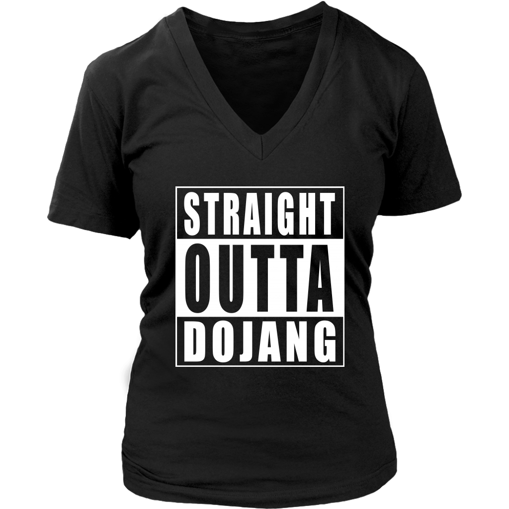 Straight Outta Dojang Womens V-Neck