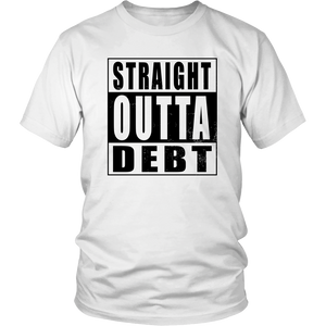 Straight Outta Debt - Black